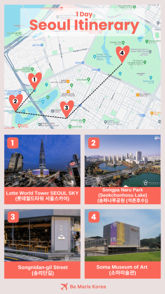 1 day itinerary seoul