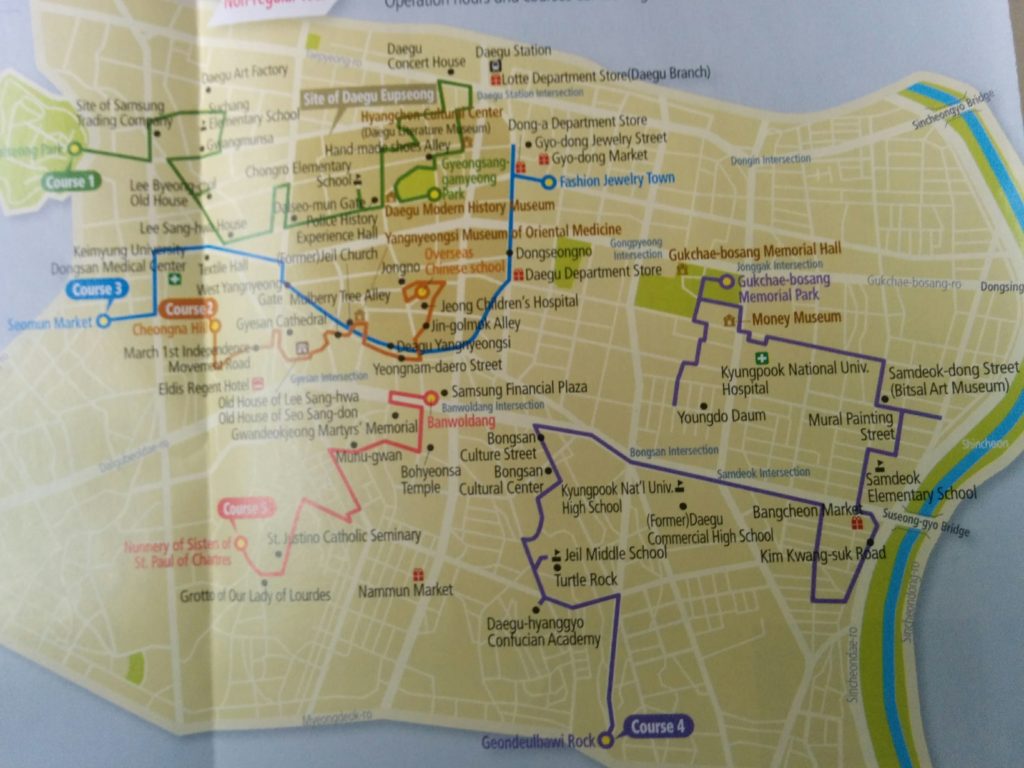 Things To Do In Daegu Modern Alley Map daegu south korea map