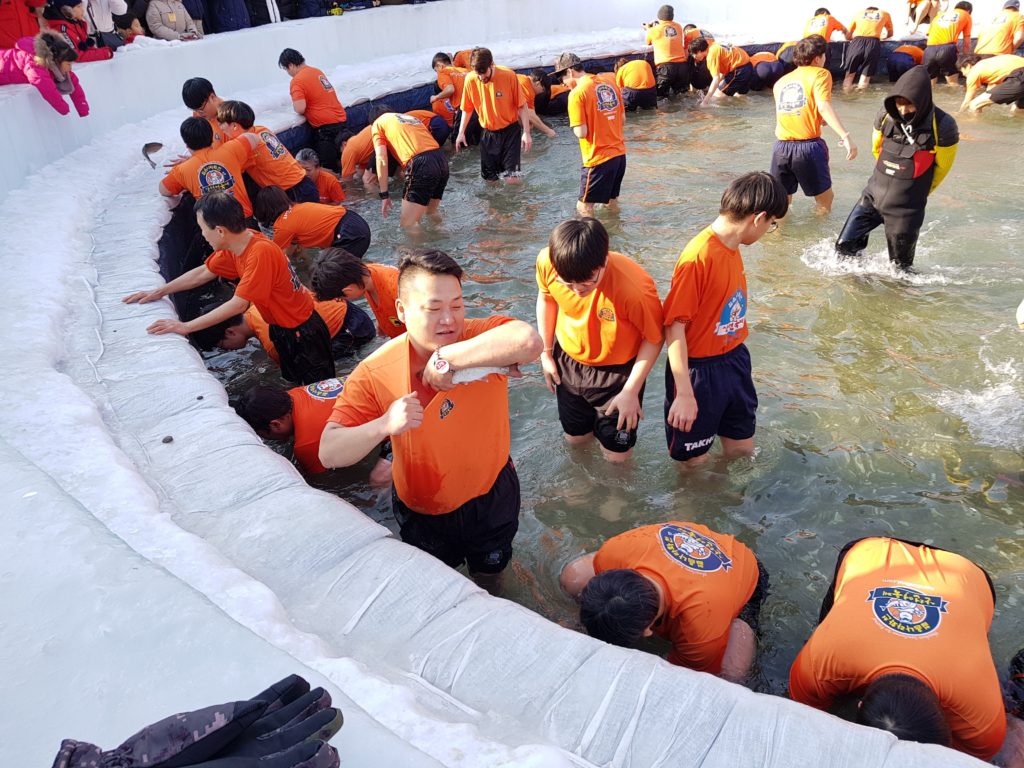Hwacheon Ice Fishing Festival Bare Hand Competition
