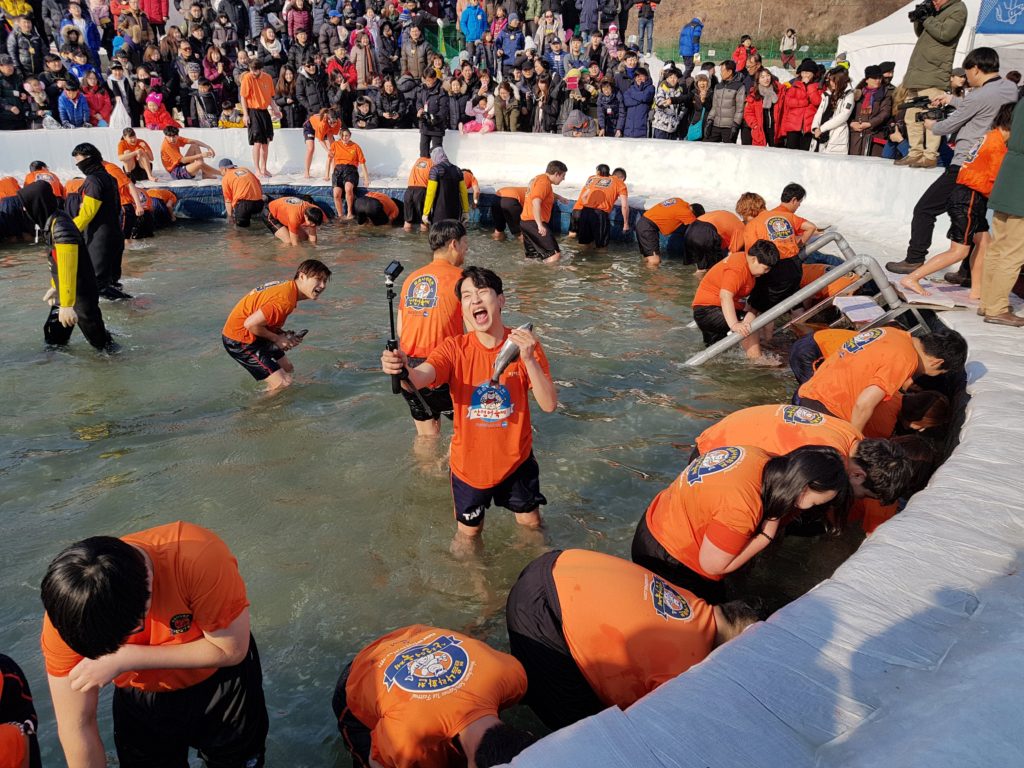 Hwacheon Ice Fishing Festival Bare Hand Competition