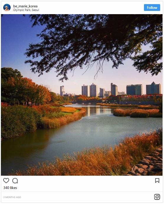 The Most Instagrammable Places In Seoul Olympic Park; places to go in korea seoul