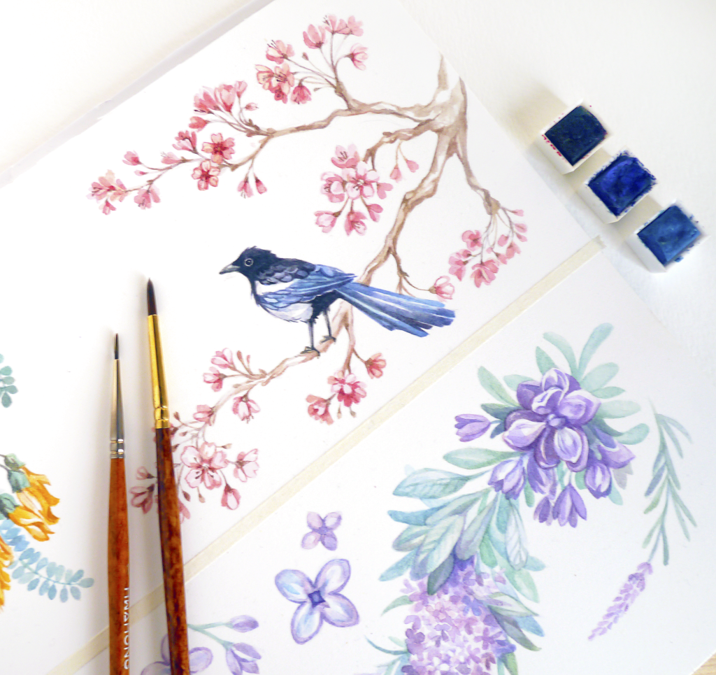 Artist in Korea: Water colour Illustrations