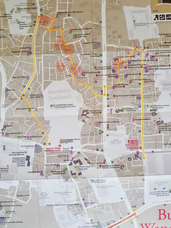 Bukchon Hanok Village Walking Map