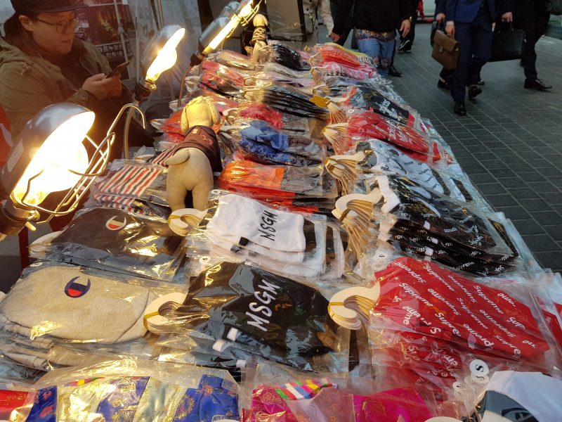seoul myeongdong street food market