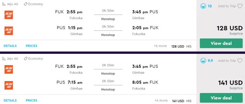 Fukuoka To Busan Flight 
