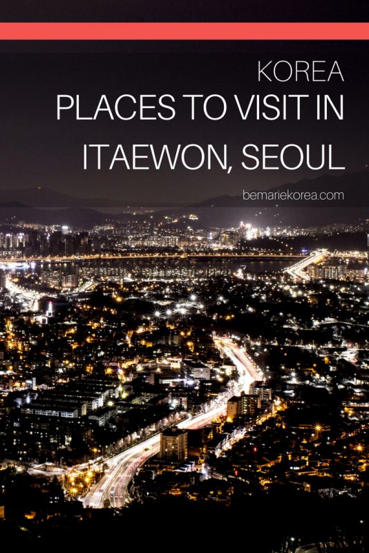 itaewon at night seoul south korea