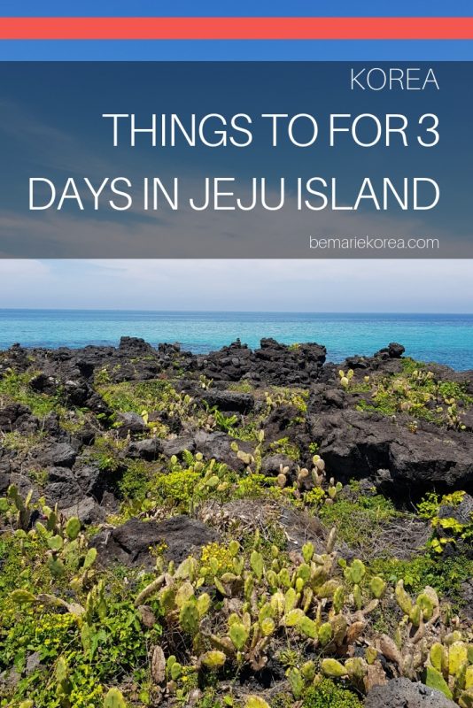 jeju island itinerary 3 days korea