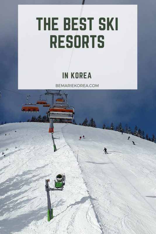 ski resorts and skiing in korea
