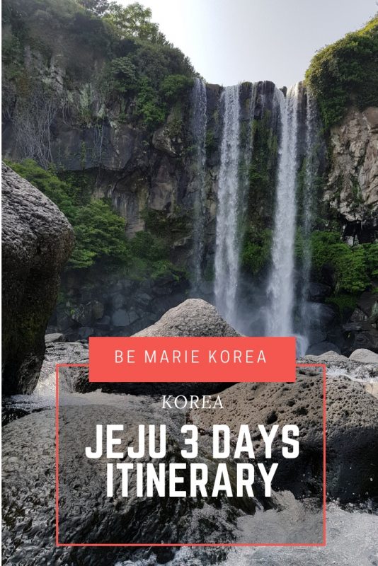 jeju itinerary 3 days