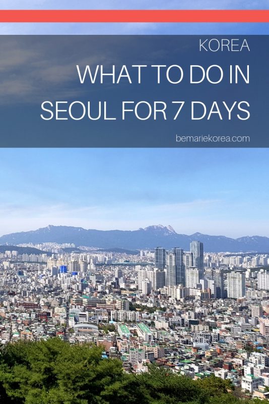 seoul korea itinerary 7 days