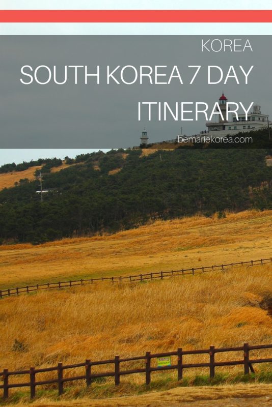 South Korea 7 Days Itinerary