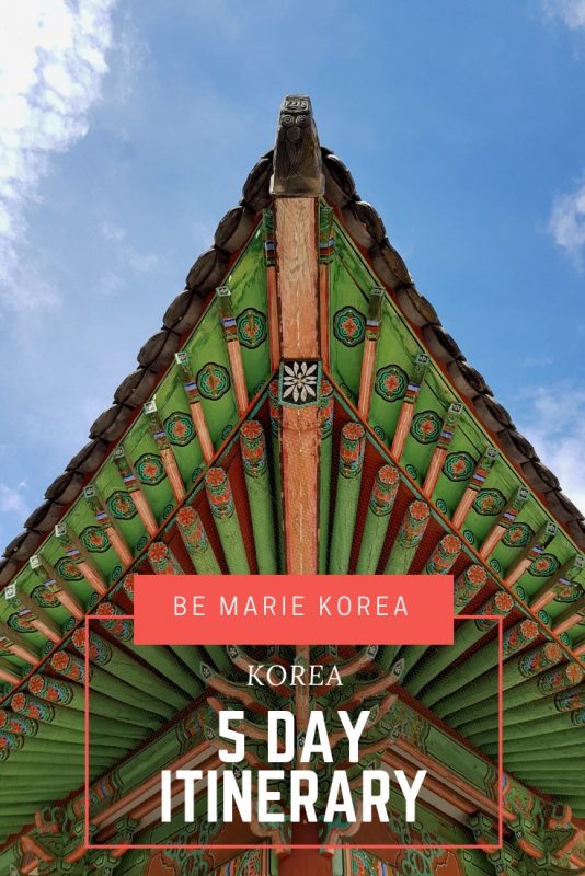 korea tour 5 days 4 nights