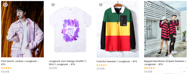 Jungkook Ropa BTS 