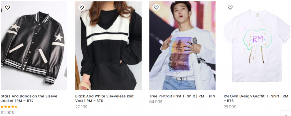 RM BTS Ropa