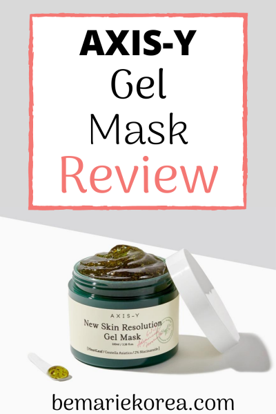 Axis- Y Gel Mask Review