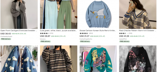 etsy ropa coreana para mujer