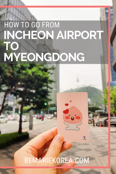 incheon airport to myeongdong bus fare