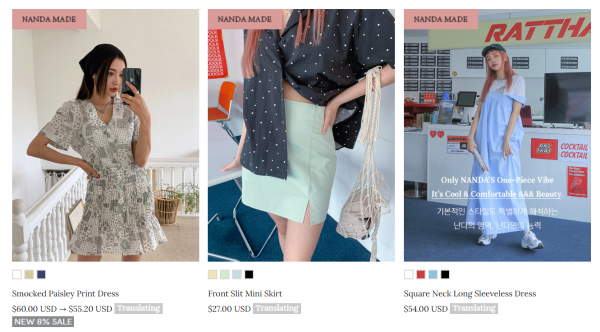 tiendas de ropa coreana