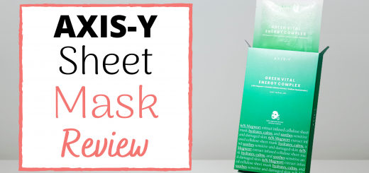 axis y sheet mask review
